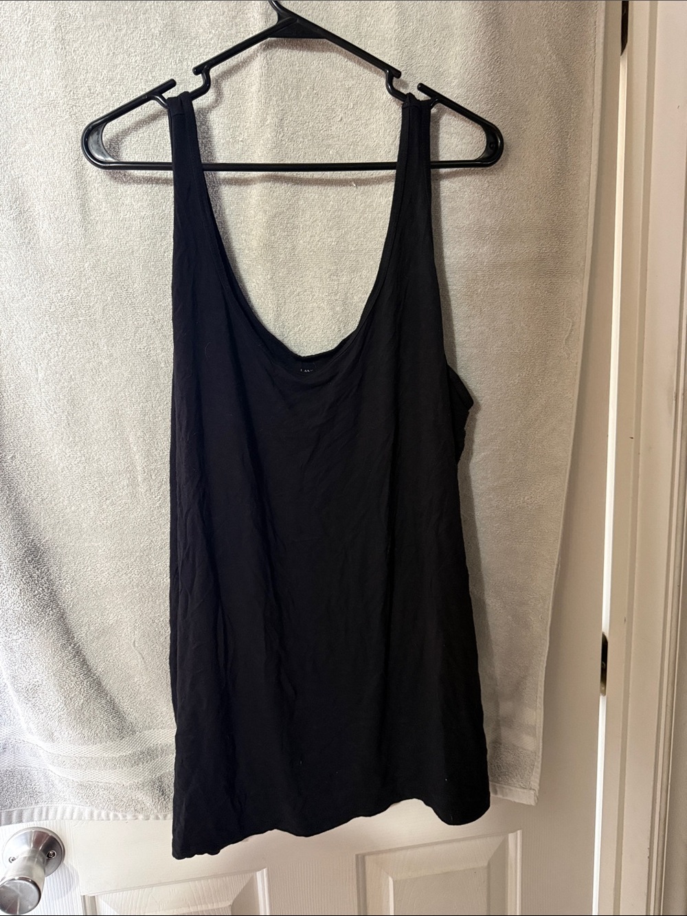 Lane Bryant Black Scoop Neck Tank Top
